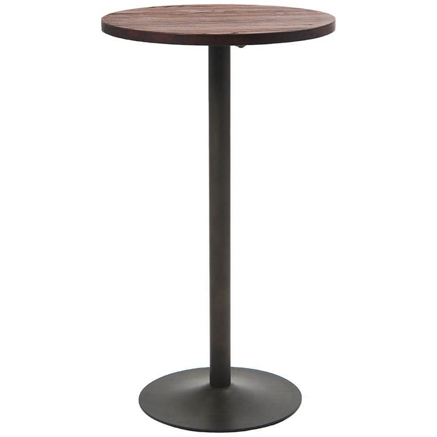 Round Industrial Series Bar Height Restaurant Table 