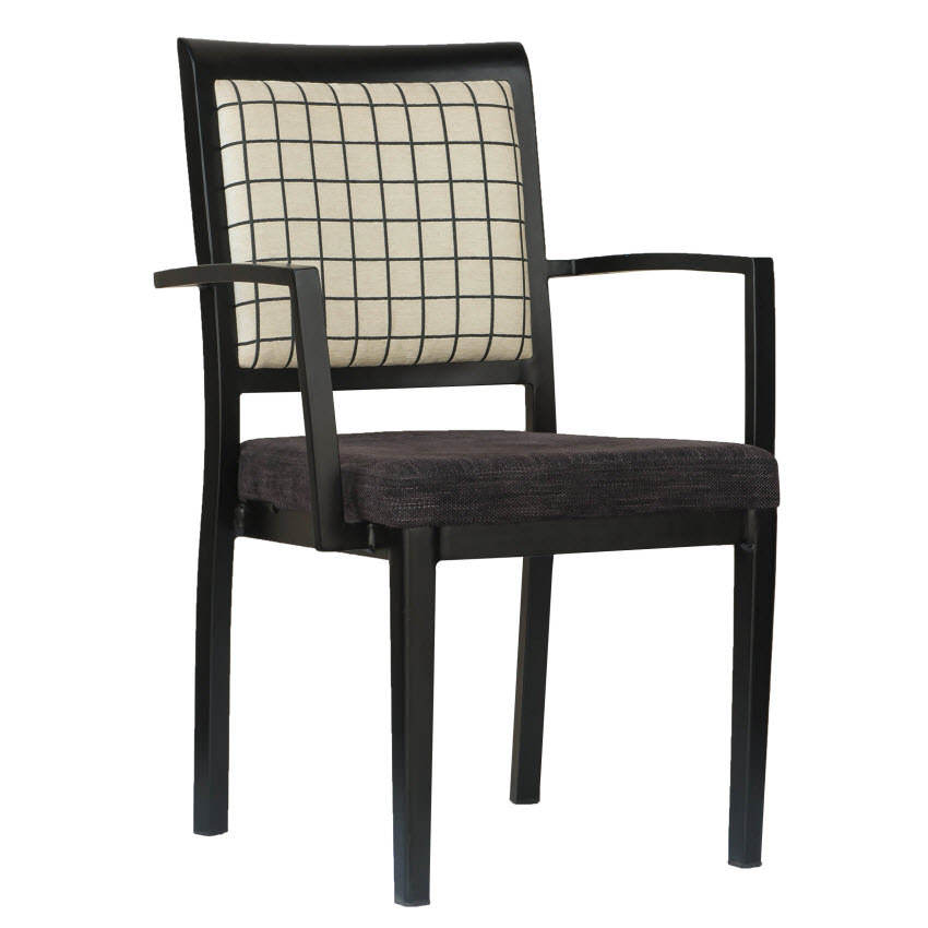 Gifford Extra Wide Aluminum Arm Chair, Extra Wide Outdoor Dining Chairs