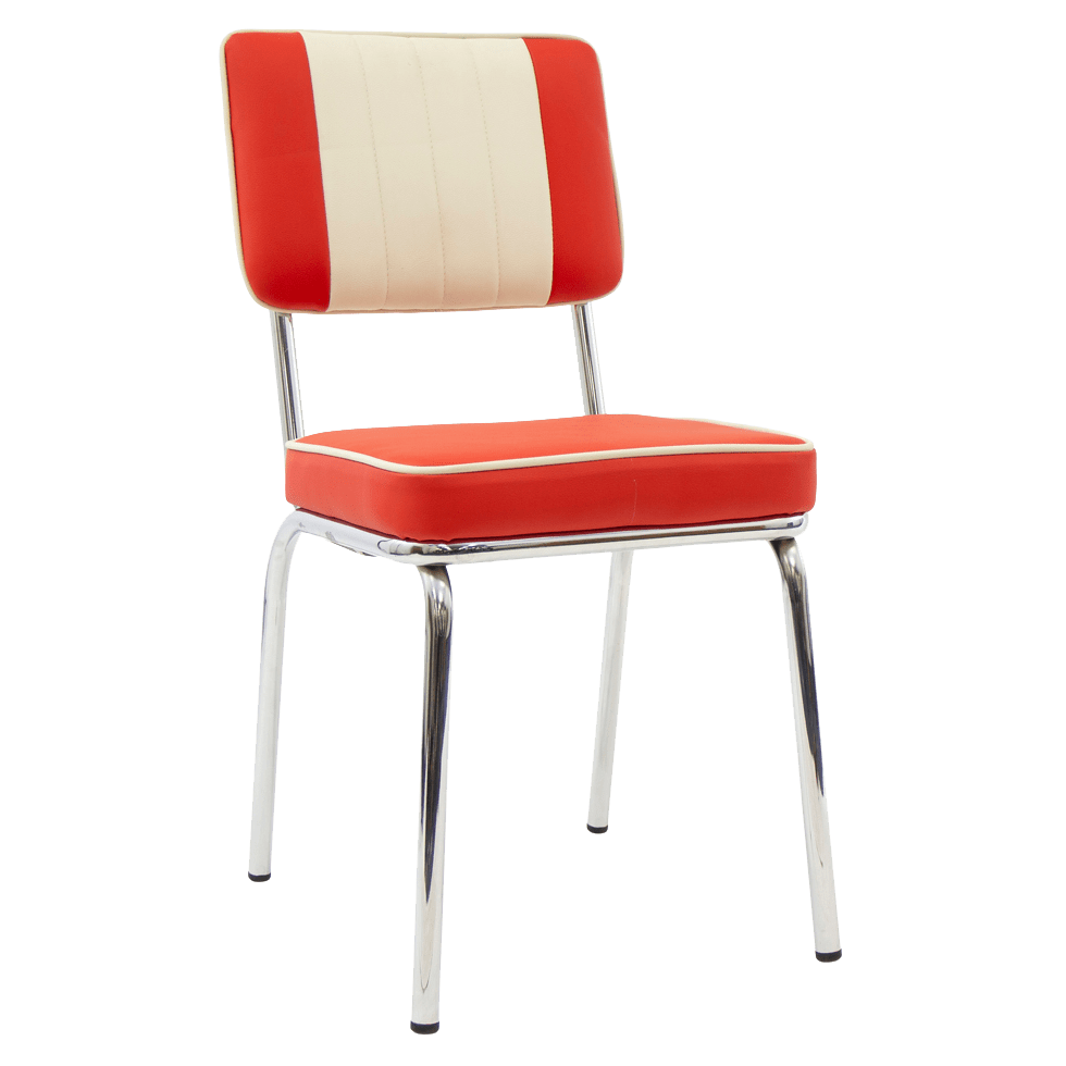 Retro Metal Vinyl Chair