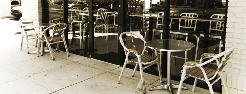 Patio chairs and tables