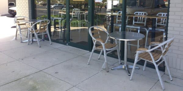 Patio chairs and tables