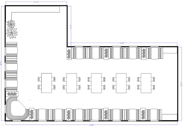 restaurant layout floorplans