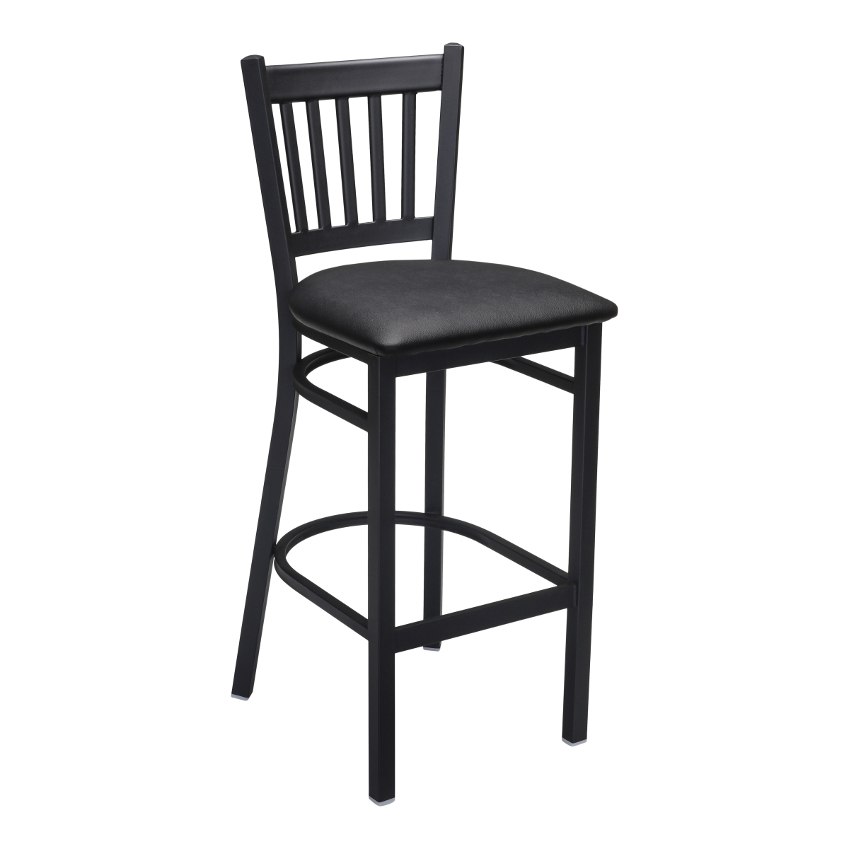 Vertical Slat Metal Bar Stool