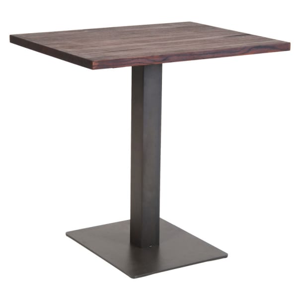 Industrial Series Restaurant Table with Metal Base