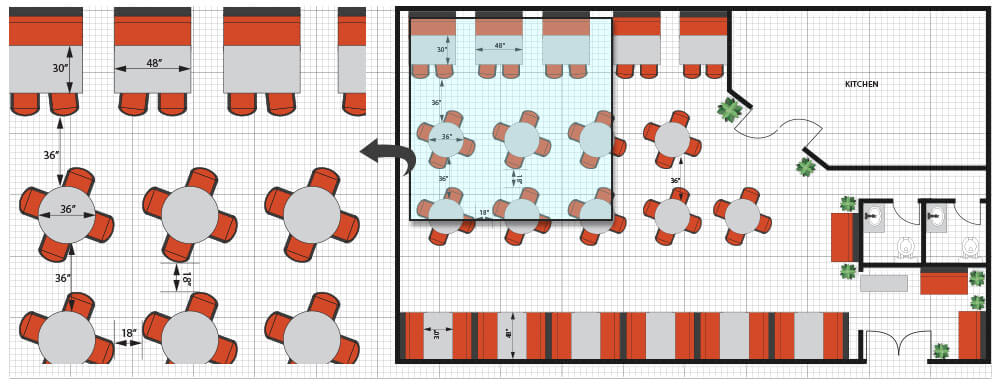 restaurant floor plans