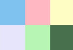 pastel color scheme